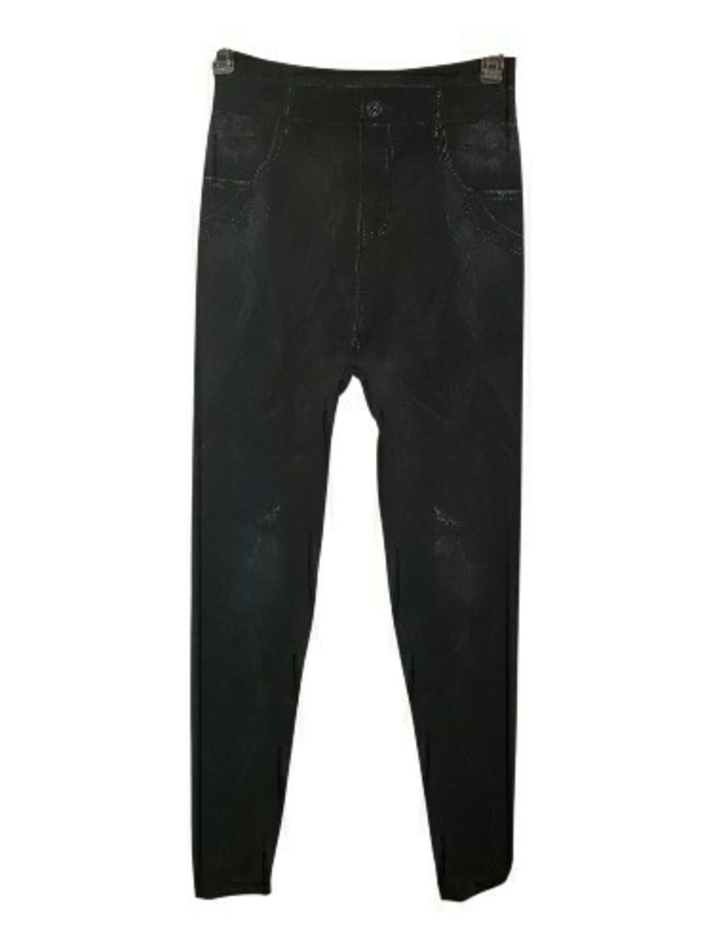 Womens sm high-waisted denim jeggings, tummy control skinny jeans, stretchy.